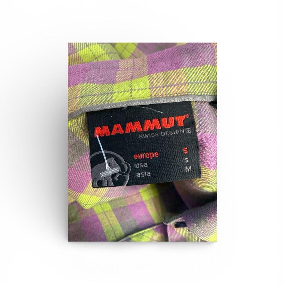 Mammut Swiss Design Plaid Outdoor Hiking Performance Shirt Womens‎ Small